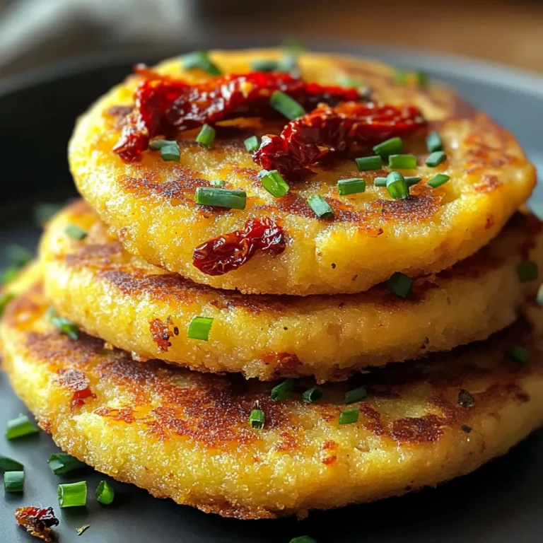 Galettes de Polenta aux Tomates Séchées