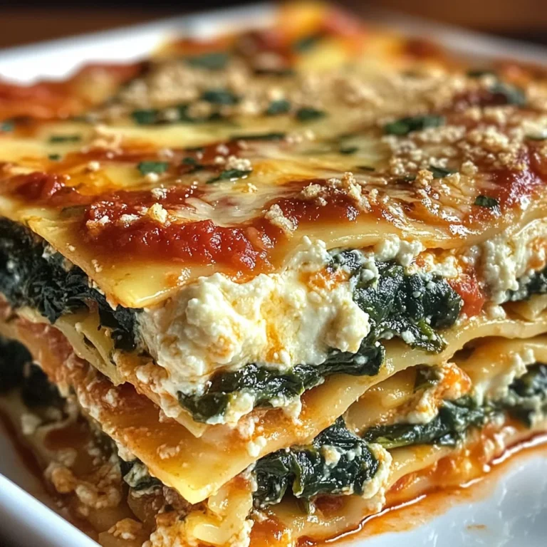Lasagnes Épinards Ricotta