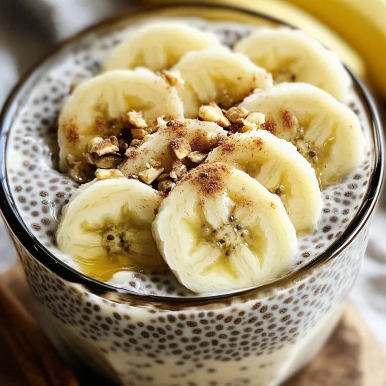 Pudding chia banane healthy