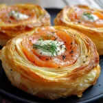 Roulés feuilletés saumon fromage