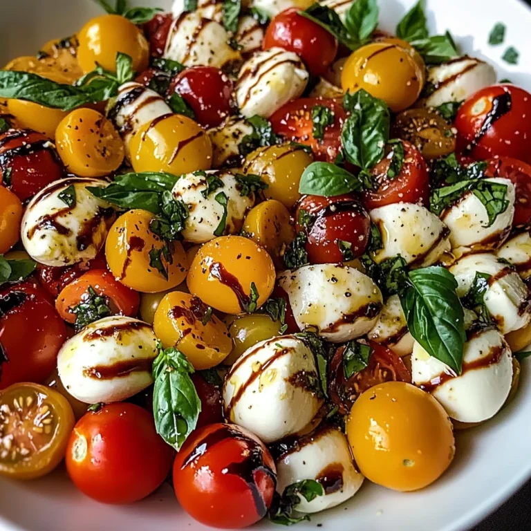 Salade Caprese Crémeuse