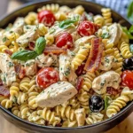 Salade de poulet et pâtes