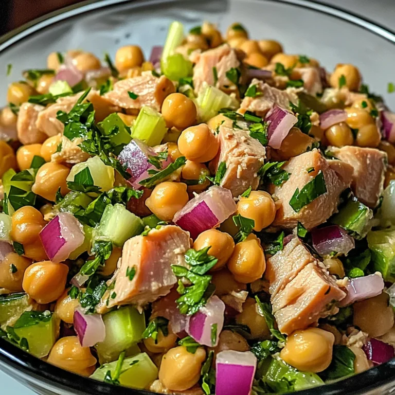 Salade rapide pois chiches thon