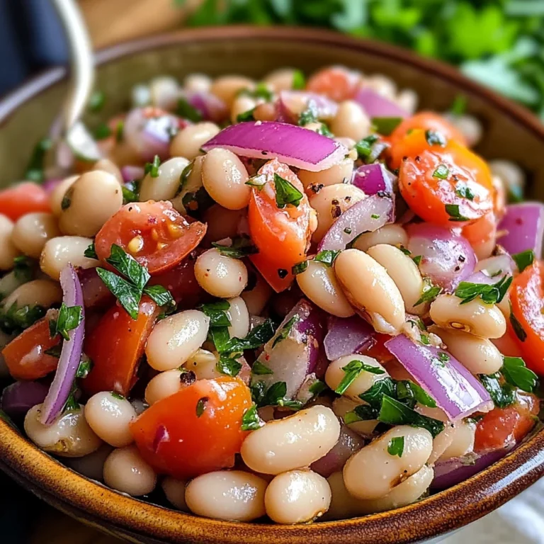 Salade turque haricots blancs