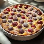Clafoutis aux cerises et amandes : un dessert fondant au cœur de l'été