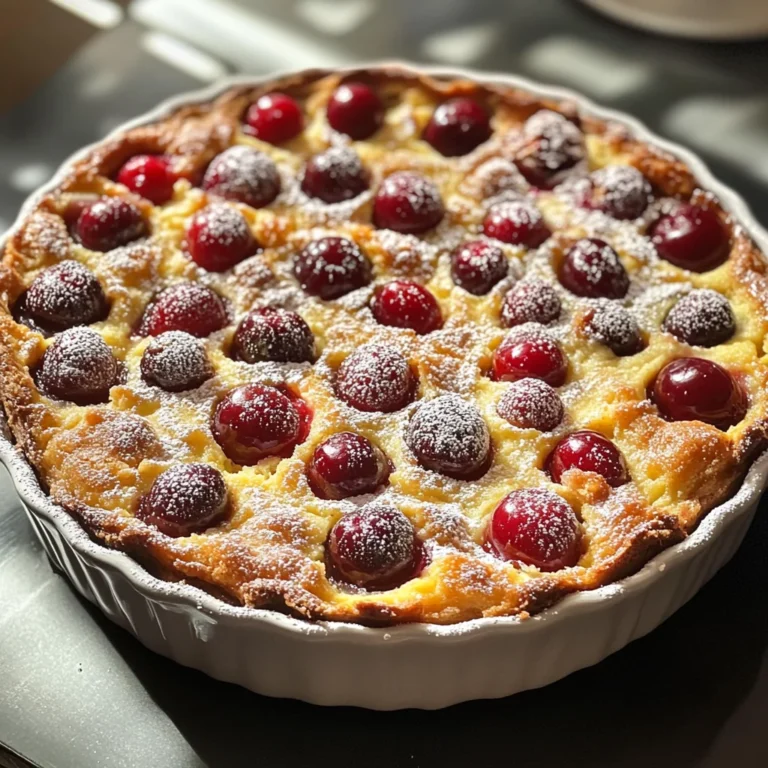 Clafoutis aux cerises et amandes : un dessert fondant au cœur de l'été
