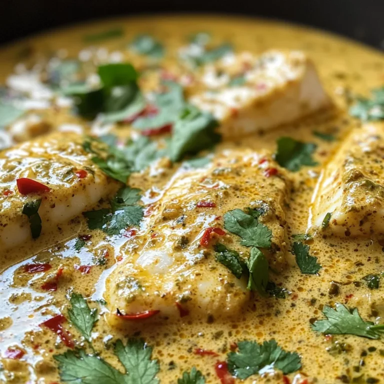 Curry de Poisson Blanc au Lait de Coco