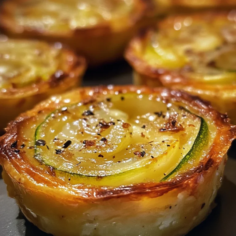 Minis flans de courgette et oignon