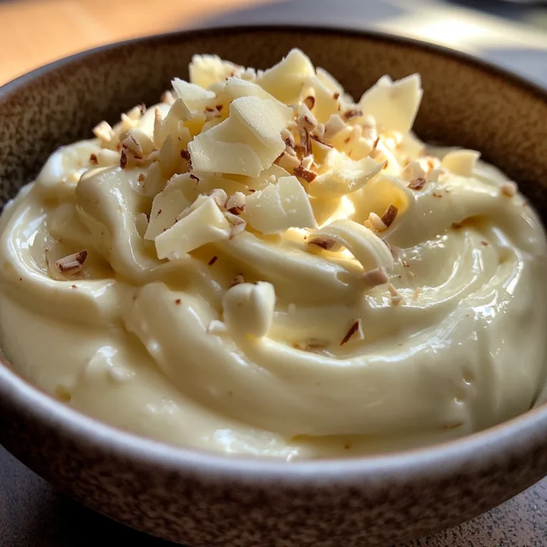 Mousse au Chocolat Blanc et Mascarpone