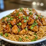Nouilles Sautées au Poulet Caramélisé
