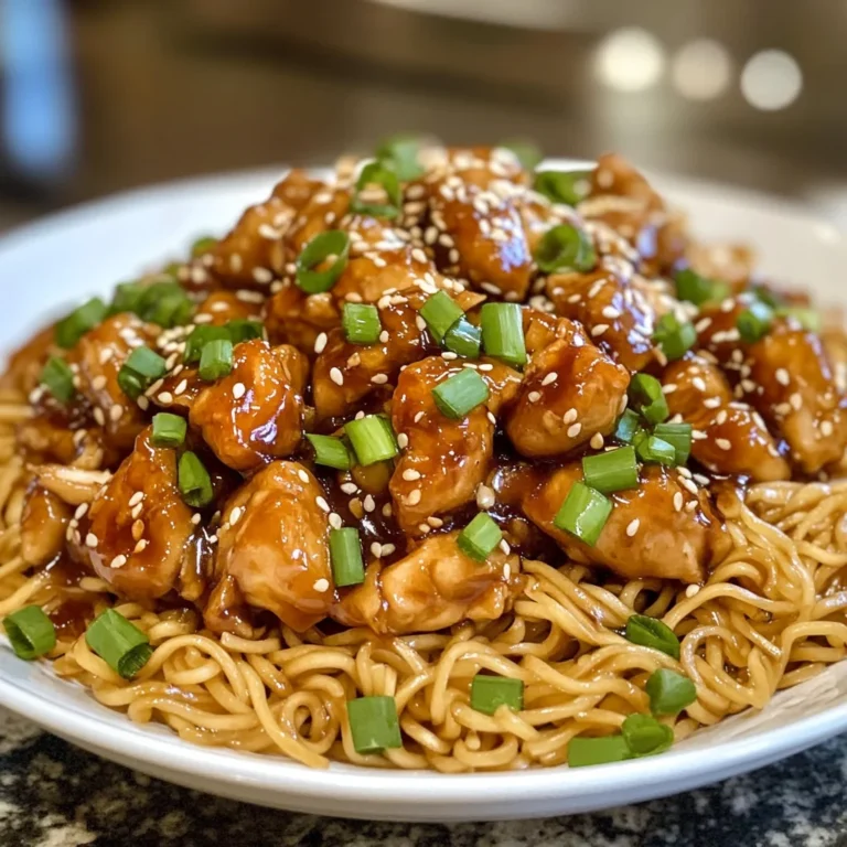 Nouilles Sautées au Poulet Caramélisé