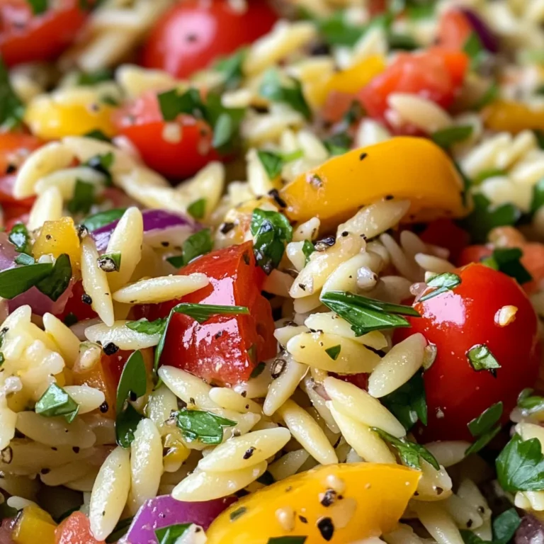 Salade d’orzo arc-en-ciel