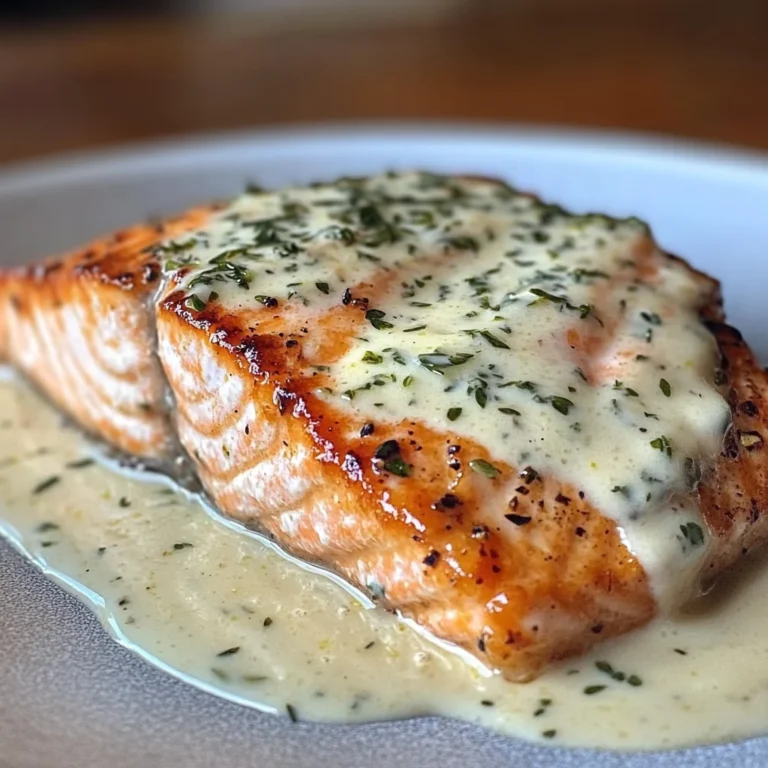 Saumon au four avec sauce crémeuse au beurre et citron