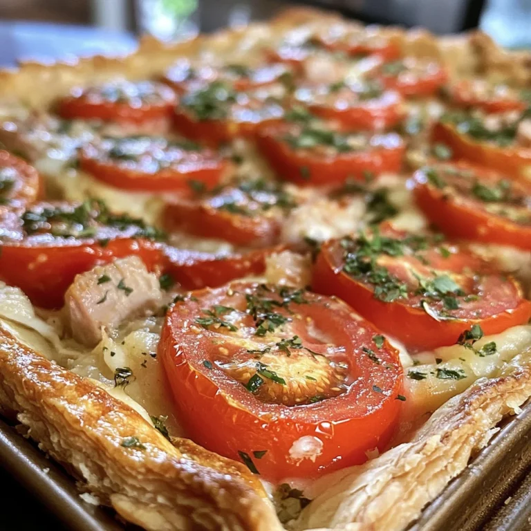 Tarte Thon Tomate et Moutarde : Une Recette Savoureuse et Facile à Réaliser