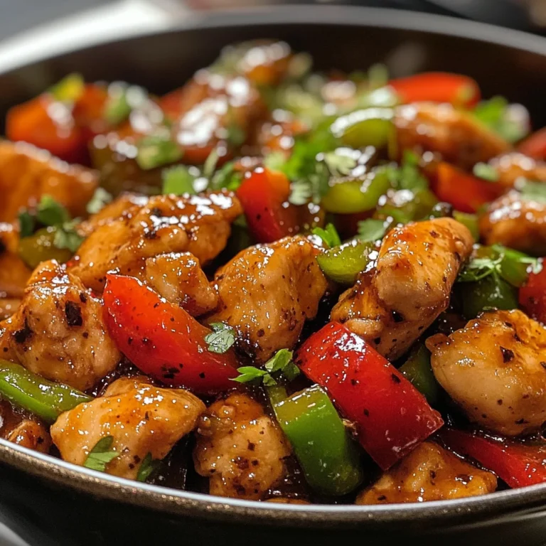 Wok de Poulet aux Poivrons