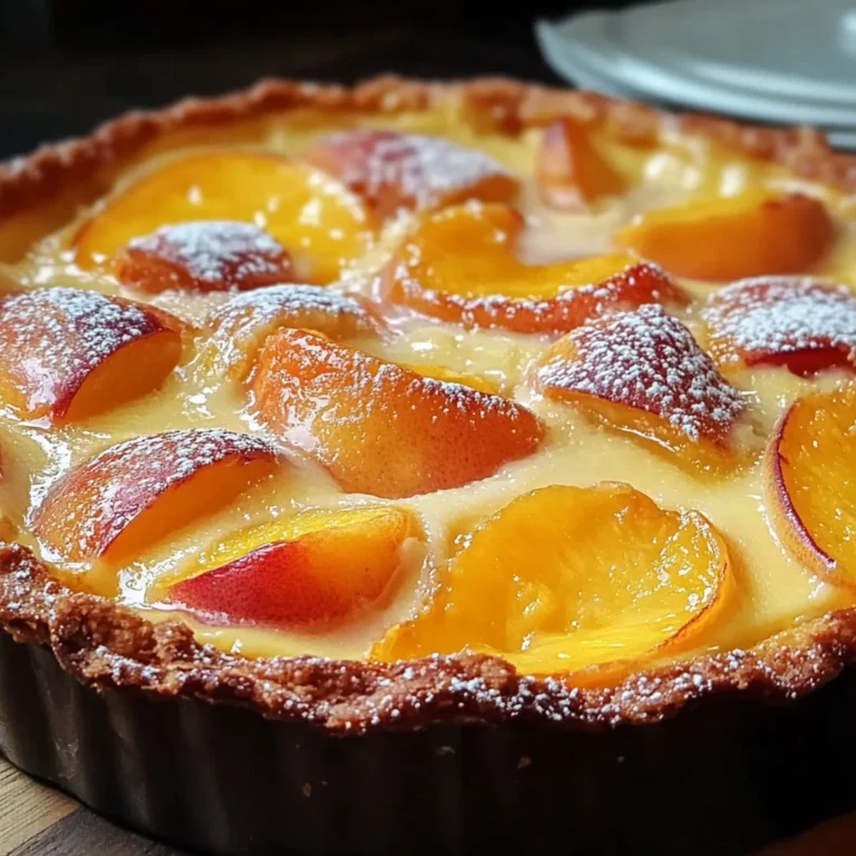 Clafoutis aux Pêches : Un Dessert Fruité et Fondant