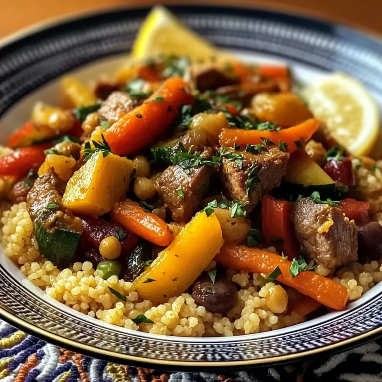 Couscous Marocain aux 7 Légumes