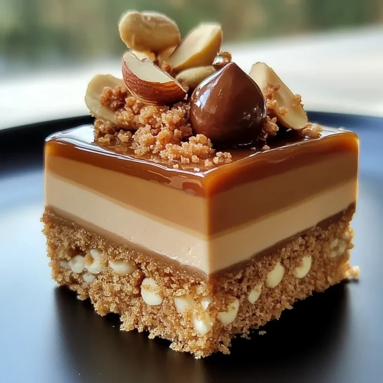 Entremets caramel et mousse noisette