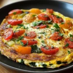 Omelette aux Légumes : Un Délice Coloré et Nutrissant