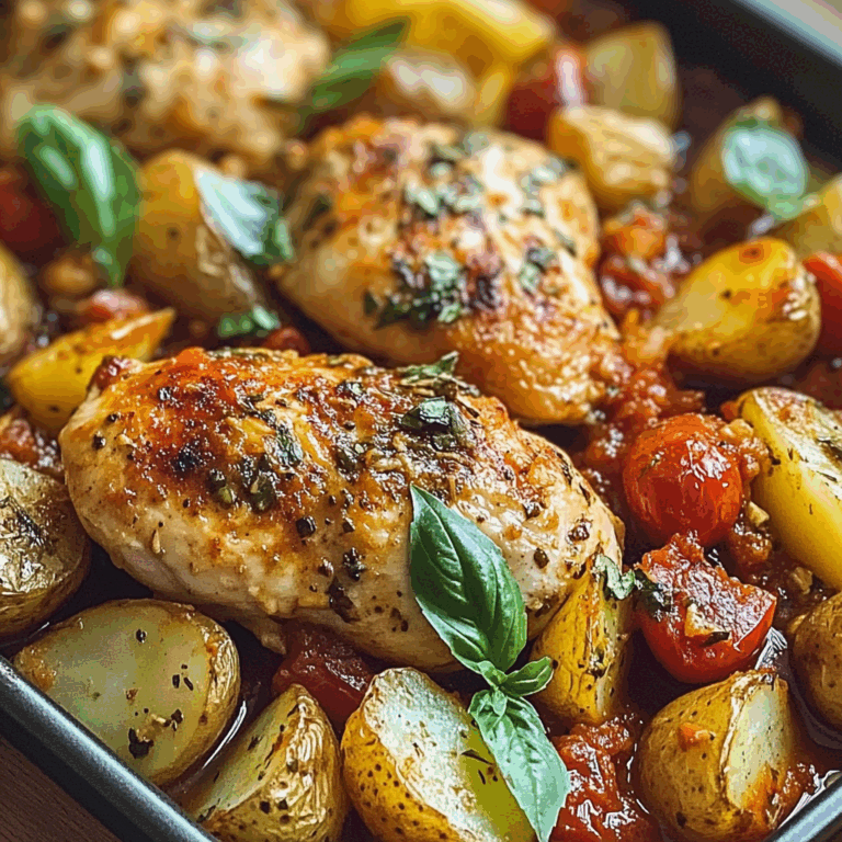 Poulet à l’italienne et pommes de terre : Un Incroyable Festin Méditerranéen Réconfortant