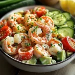 Salade Crevettes Sauce Crémeuse