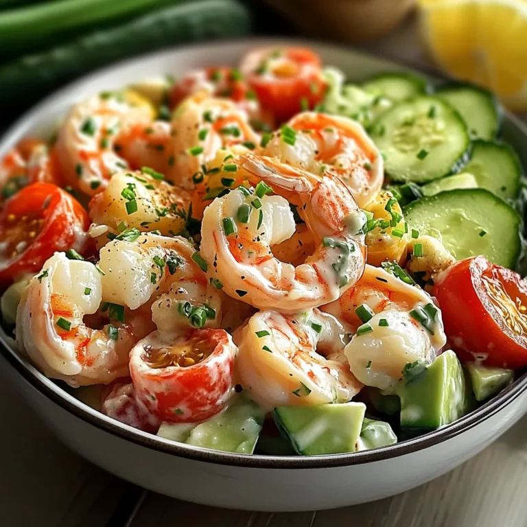 Salade Crevettes Sauce Crémeuse