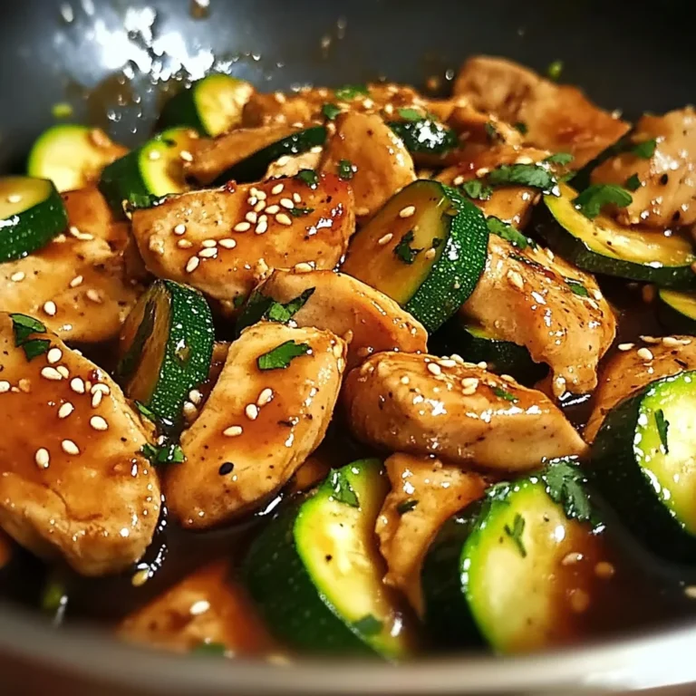 Sauté de Poulet et Courgette, Sauce Soja Gourmande et Parfumée