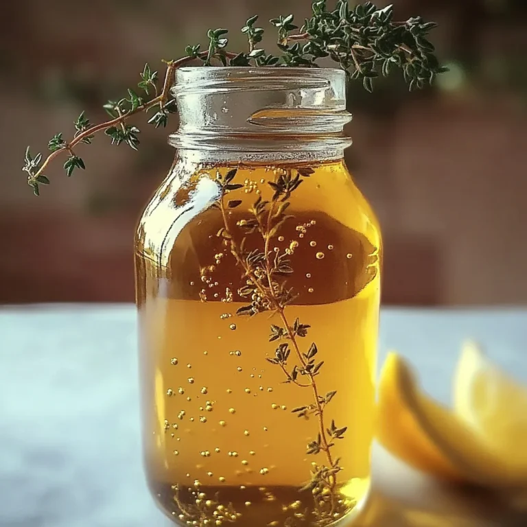 Sirop de Thym Maison