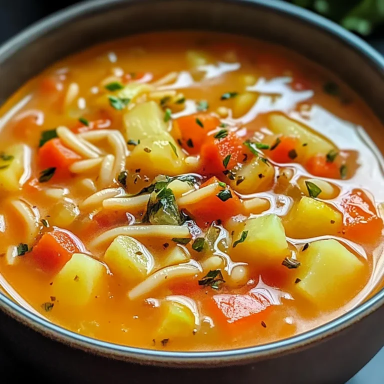 Soupe de Dernière Minute (Rapide et Savoureuse !)