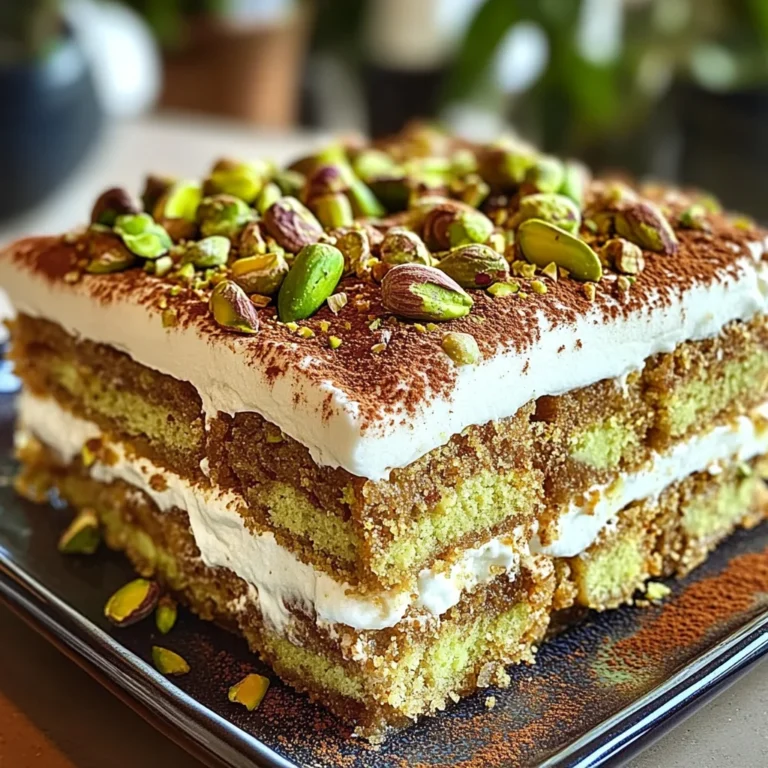 Tiramisu Pistache & Cassonade Caramélisée
