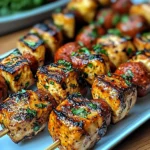 Brochettes de Poulet au Chorizo & Herbes