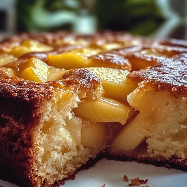 Cake aux pommes fondantes