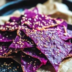 Crackers croustillants betterave et sésame