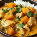 Curry onctueux de poulet et butternut