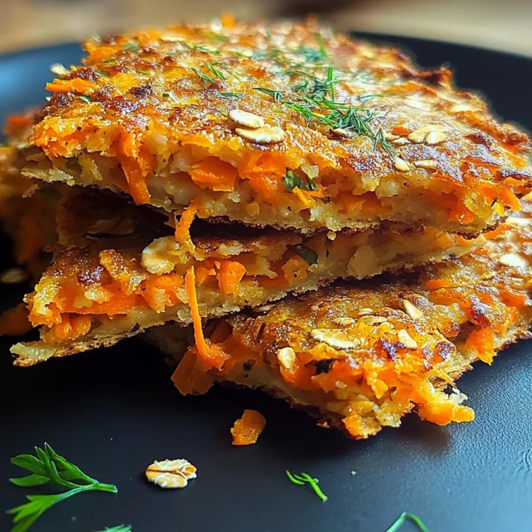 Galettes aux Carottes et Flocons d'Avoine