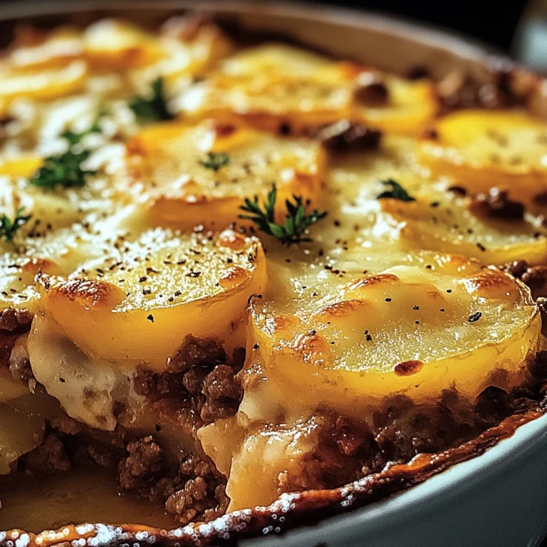 Gratin de Pommes de Terre et Bœuf Haché
