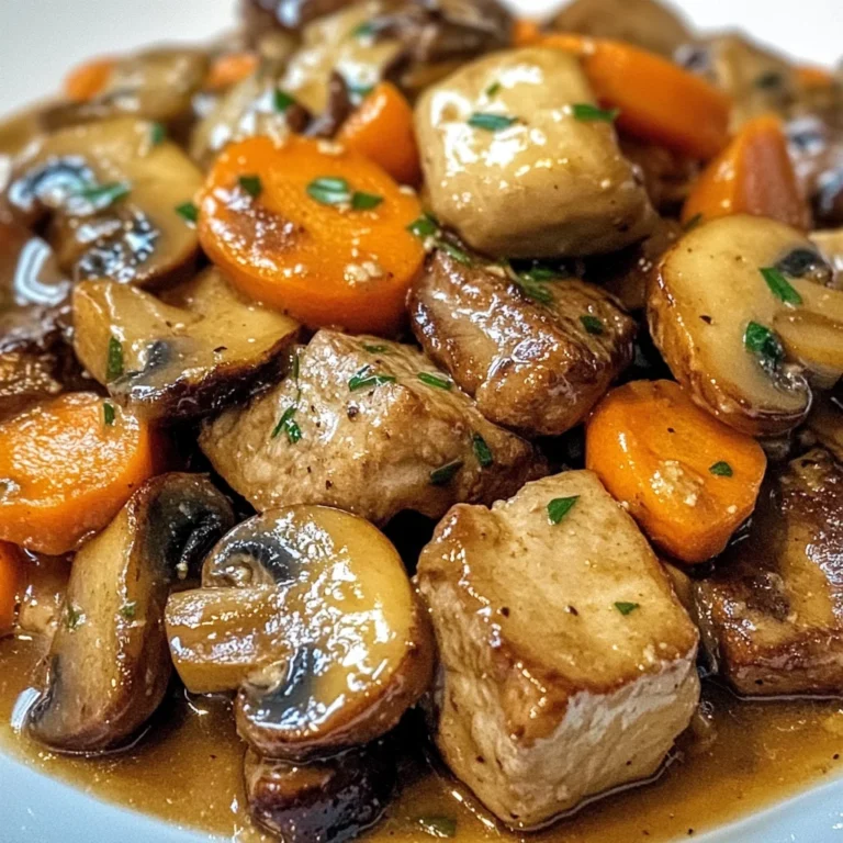 Poêlée de boeuf Crémeuse aux Champignons et Carottes : Un Régal Réconfortant