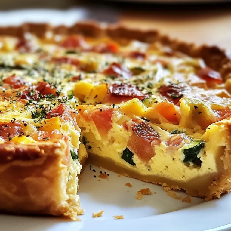 Quiche Sans Pâte : Une Option Légère et Incroyable à 5 Ingrédients