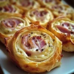 Roulé apéritif au jambon de poulet et fromage