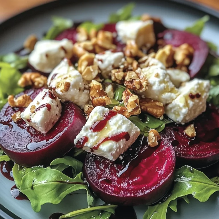 Salade de Betterave, Chèvre & Noix