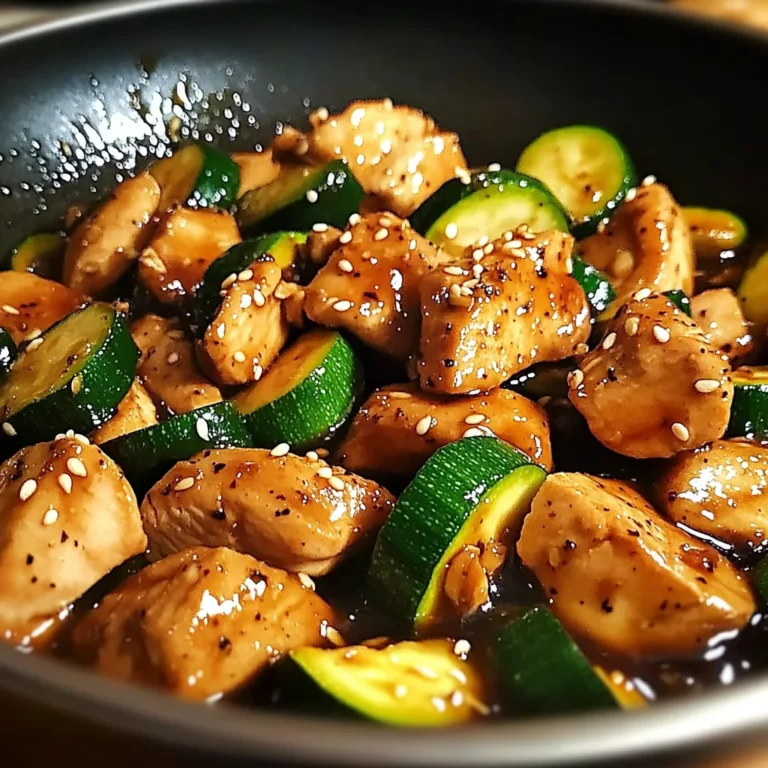 Sauté de Poulet et Courgette, Sauce Soja Gourmande et Parfumée