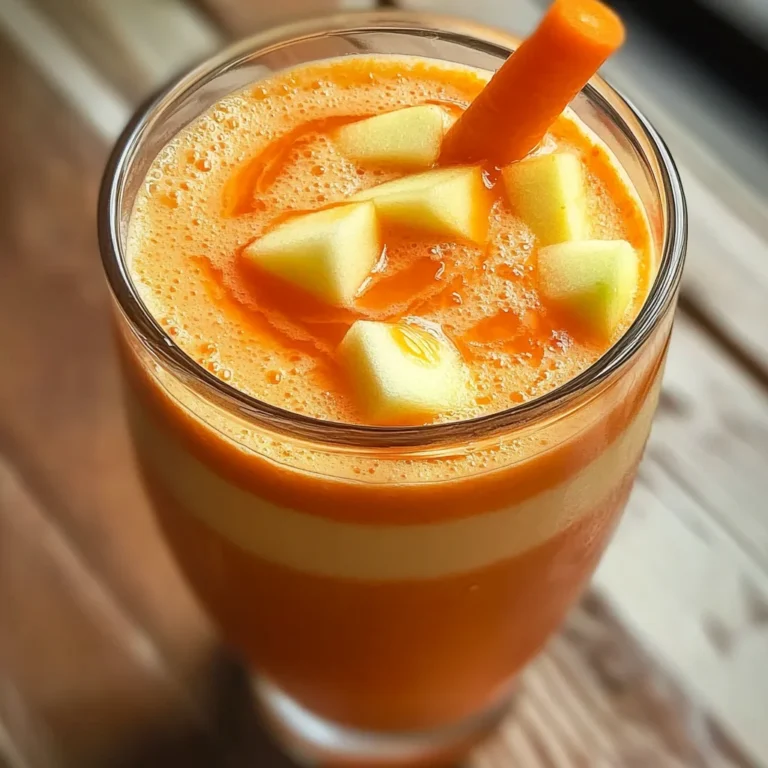 Smoothie détox pomme carotte
