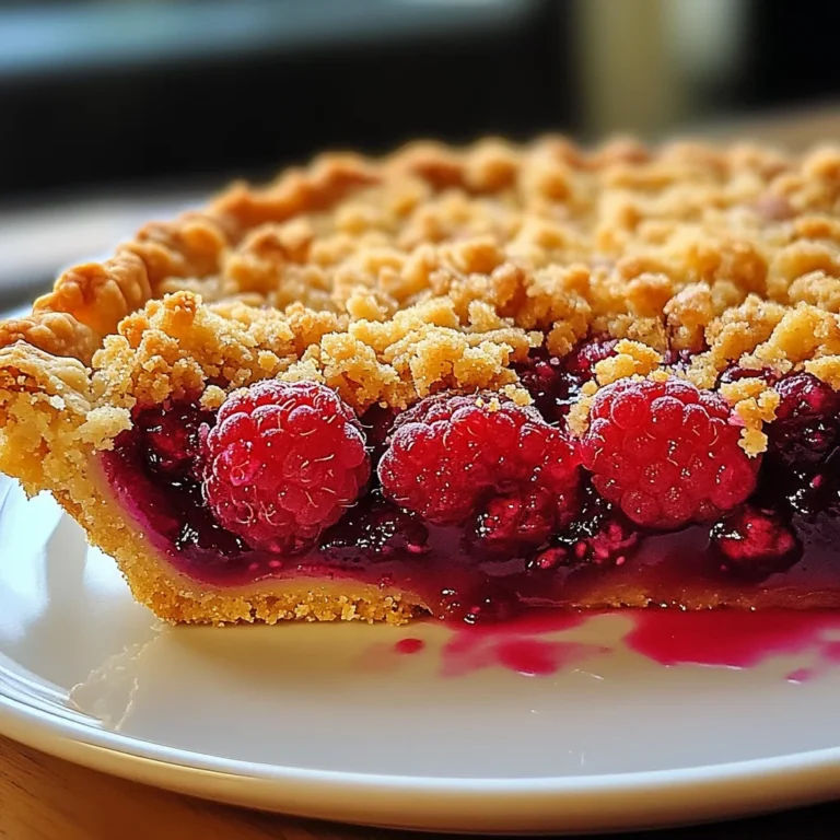 Tarte Crumble aux Framboises