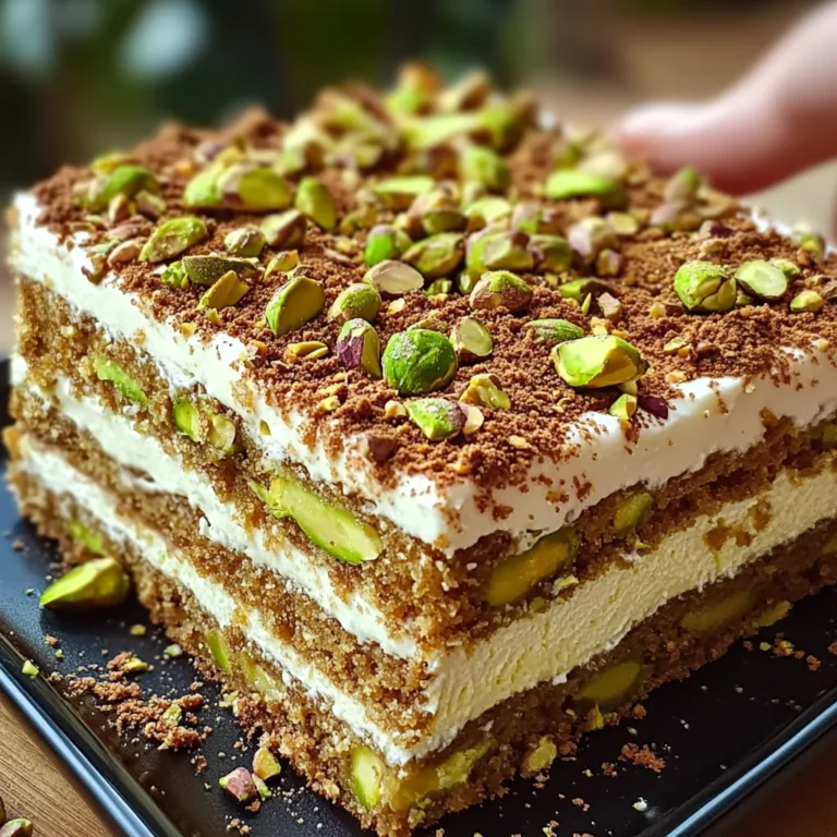 Tiramisu Pistache & Cassonade Caramélisée