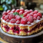Gâteau Fondant Framboises Moelleux