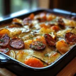 Gratin de légumes au paprika et chorizo