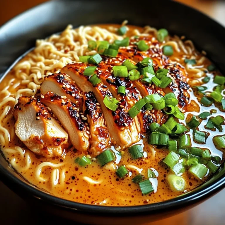 Ramen épicé au poulet sauce crémeuse