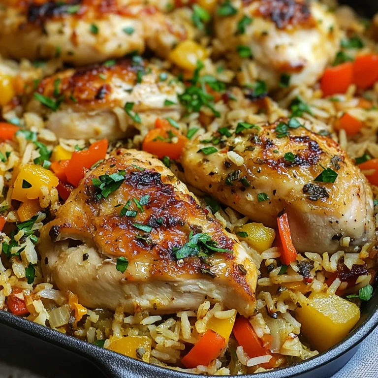 Riz au four poulet légumes