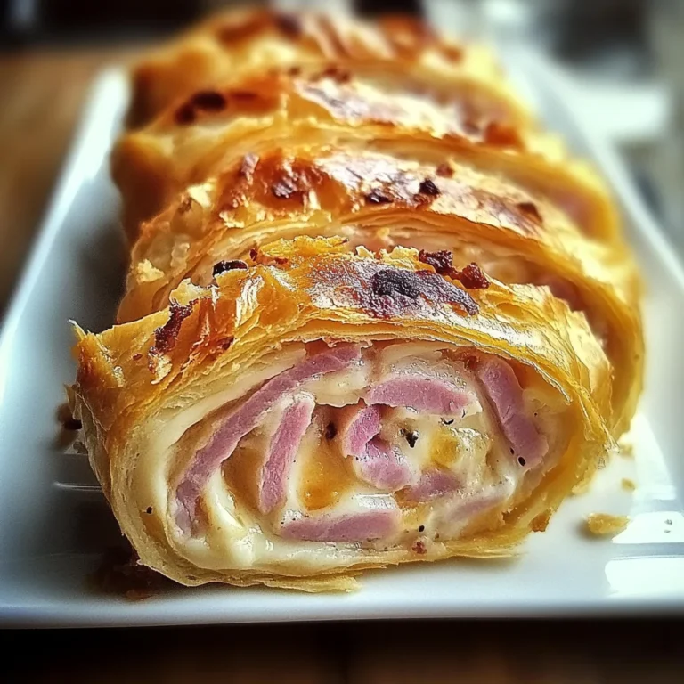 Roulé apéritif au jambon de poulet et fromage