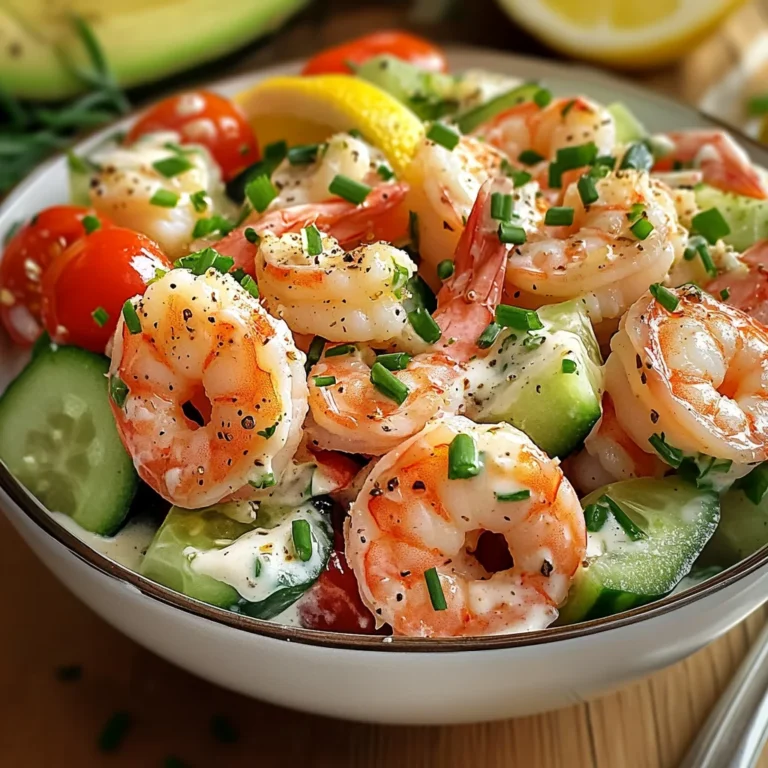 Salade Crevettes Sauce Crémeuse